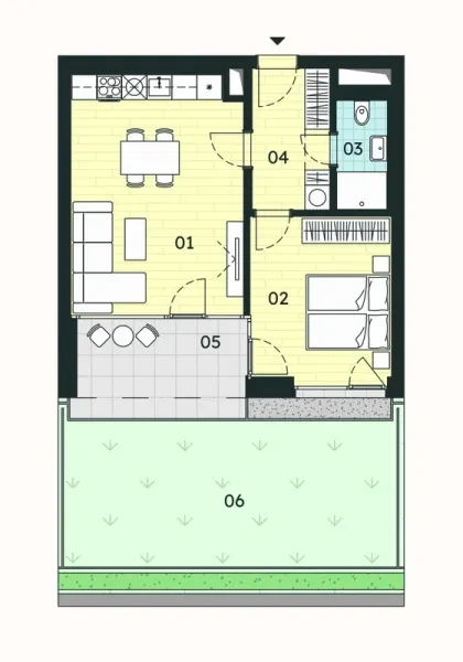 Sale One bedroom apartment, One bedroom apartment, MUDr. Jana Janského